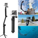 3-Way Flexible Tripod Stand Mount Selfie Handheld Foldable Bracket for GoPro Hero 5 4 3+3 Action Camera