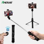 Rovtop Universal Wireless Bluetooth Selfie Stick Mini Tripod Extendable Monopod With Mirror For iPhone For Android For S