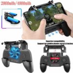 Mobile Phone Game Controller Joystick Cooling Fan For Android Black ABS