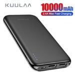 KUULAA Power Bank 10000 mAh Portable External Battery Slim Powerbank Dual USB Charging for Mobile Phones