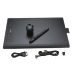 Huion Graphic Drawing Tablet Micro USB New 1060PLUS with Built-in 8G Memory Card 12 Express Keys